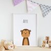 Babyzimmer Deko Wandposter Affe