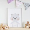 Babyzimmer Deko Wandposter Baer