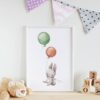 Babyzimmer Deko Wandposter Hase