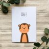 Babyzimmer Poster Affe