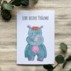 Kinderzimmer Deko Poster Nashorn