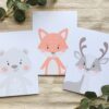 Kinderzimmer Posterset Bär Fuchs Reh