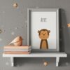 Poster Kinderzimmer Affe