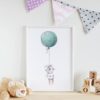 Poster Kinderzimmer Hase