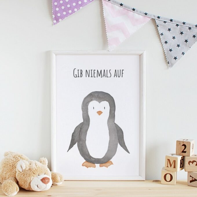 Wandbilder Kinderzimmer Pinguin